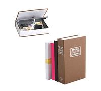 Balvi Cassaforte English Dictionary Colore Marrone in Forma di Libro con Chiavi per Nascondere i Contanti ed Altri Oggetti di Valore Acciaio/plastica 24cm