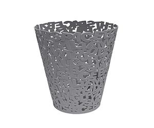 Balvi Cestino Carta Letters Colore Grigio Plastica 30cm