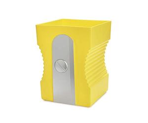 Balvi Cestino Carta Sharpener Colore Giallo Cestino a Forma di temperamatite Plastica ABS/PP 29cm