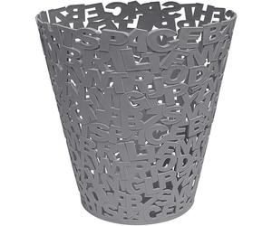 Balvi Cestino getta carta Letters grigio plastica lettere 26885