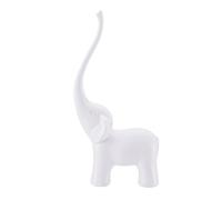 Balvi - Elephant Porta Anelli a Forma di Elefante Bianco. Porta Anelli Decorativo. Rifinitura Lucida