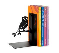 Balvi Fermalibri Book Guard Colore nero Supporto da scaffale per libri a forma di Gufo Divertente per