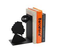 Balvi Fermalibri Einstein Colore nero Decorativi Bookend la figura iconica di Albert Einstein Ferro 1