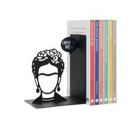 Balvi Fermalibri Frida Colore nero Bookend figura decorativa con l'iconica Frida Ferro 17 cm