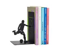 Balvi Fermalibri Goal Kick Colore Nero Fermalibri da scaffale e libreria con Calciatore Metallo