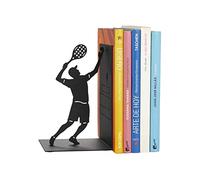 Balvi Fermalibri Match Ball – Nero, con giocatore di tennis per scaffale e libreria