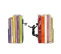 Balvi Fermalibri Slam Dunk Colore Nero Supporto da scaffale per Libri a Forma di Giocatore di Basket