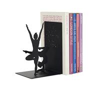 Balvi Fermalibri Yoga Colore Nero Ferma Libri da scaffale e libreria a Forma di Posizione Yoga Metall