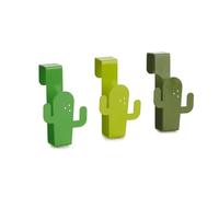 Balvi Gancio cassetto Cactus Set di 3 Appendiabiti Colore Verde Ganci appendi canovacci per Anta Arma