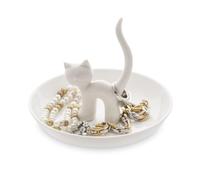 Balvi - Gatto XL Porta Anelli in Ceramica. Vassoio per Anelli e Gioielli. Realizzato in Ceramica. for