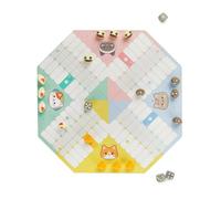 Balvi Gioco da Tavolo Ludo Purrchisi Gioco Classico Ludo con Design Originale Ispirato allo Stile Kaw