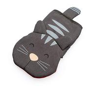Balvi Guantone Cucina Meow! Colore Grigio in Forma di Gatto Manopola da Forno Mitt Resistente Fino a