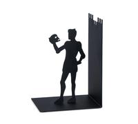 Balvi - Hamlet fermalibri Decorativo in Metallo di Colore Nero. Design Originale