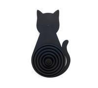 Balvi Imbuto Meow Colore nero Pieghevole e magnetico, a forma di gatto Silicone