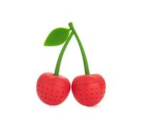 Balvi infusore tè Doppio Cherry Colore Rosso Doppio infusore a Forma di Coppia Ciliegie Silicone
