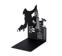 Balvi - Kong fermalibri decorativo in metallo di colore nero. Design originale