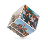 Balvi - Kube portafoto giratorio per 6 Foto di 15x15 cm. Richiede Una Batteria AA (Non Inclusa)