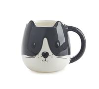 Balvi Mug Kitty Colore Bianco Tazza a Forma di Testa di Gatto capacità 400ml Adatta per lavastoviglie