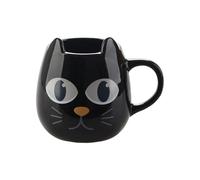 Balvi Mug Wake Cat Colore Nero Tazza termosensibile a Forma di Gatto Cambia con Acqua Calda Ceramica