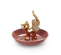 Balvi Porta Anelli Gatto Color Oro Decora la Tua Stanza da Letto con Questo Originale Porta Anelli a