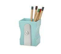Balvi Porta matite Sharpener Piatto Turchese Originale per matite e temperamatite