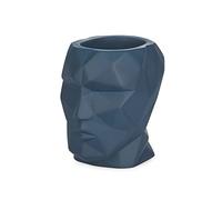 Balvi Porta matite The Head Colore azurro Testa Geometrica Cemento 12x8,4x11,5cm