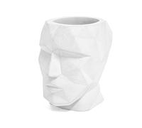 Balvi Porta matite The Head Colore Bianco Forma della Testa Silhouette Geometrica Cemento