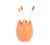 Balvi Porta matite Tulip Colore arancia Design originale a forma di tulipano Plastica