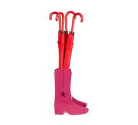 Balvi Porta ombrelli Country Boots Colore Rosa Facile circolazione dell'Aria e con vaschetta per la r
