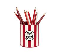 Balvi Portamatite Popcorn Colore Rosso e Beige Metallo