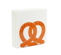 Balvi Portatovaglioli Pretzel Colore Marrone Design Originale a Forma di Pretzel Metallo