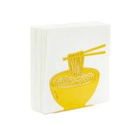 Balvi Portatovaglioli Ramen Colore Giallo Design Originale a Forma di Ramen Metallo