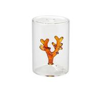 Balvi Saliera Coral Colore Ambra con Figura a Forma di Corallo Borosilicato