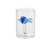 Balvi Saliera Fish Colore Blu Figura a Forma di Pesce Borosilicato