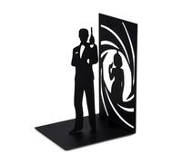 Balvi - Secret Agent fermalibri Decorativo in Metallo di Colore Nero. Design Originale