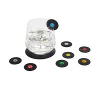 Balvi Segna Bicchieri Greatest Hits Colore Nero sotto Forma di Disco in Vinile Silicone