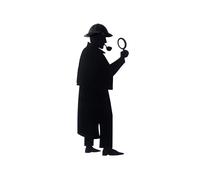 Balvi Segnalibro Sherlock Colore Nero Ispirato al Famoso romanzo Sherlock Regalo Divertente per Letto