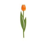 Balvi Segnalibro Tulip Colore Arancio Punto di Lettura per Libri a Forma di Tulipano colorato, sottil
