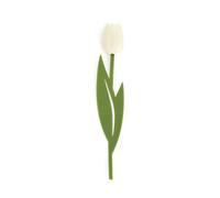 Balvi Segnalibro Tulip Colore Bianco Punto di Lettura per Libri a Forma di Tulipano colorato, Sottile