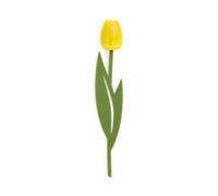 Balvi Segnalibro Tulip Colore Giallo Punto di Lettura per Libri a Forma di Tulipano colorato, Sottile