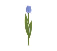Balvi Segnalibro Tulip Colore Viola Punto di Lettura per Libri a Forma di Tulipano colorato, Sottile