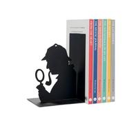 Balvi - Sherlock fermalibri Decorativo in Metallo di Colore Nero. Design Originale