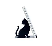 Balvi Supporto Smartphone Feline Colore Nero Adatto per Ufficio, scrivania, Camera da Letto o soggior