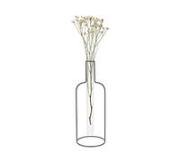 Balvi Vaso Round Silhouette XL Colore Nero Vaso Decorativo in Vetro e Metallo. Il Vaso è Originale a