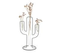 Balvi Vaso Silhouette Colore nero Vaso decorativo Cactus Metallo/vetro