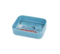 Balvi Vassoio Snack Conserverie Calamars Colore Blu Design retrò di Calamari in Scatola Ceramica