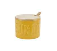 Balvi Zuccheriera Sugar Colore Giallo Contenitore Elegante per conservare Lo Zucchero Ceramica/bambù