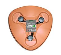 Bama 30005 sottovaso Trifoglio con Ruote, Terracotta, 38 x 38 x 3 cm