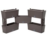 Bama 32022 Brick Kit 5 Fioriere Modulari, Tortora, 59x23x27 cm