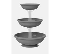 Bama 62001 Fontana di 3 Ciotole Fontana Kit, Grigio, 30 x 50 x 64 cm
